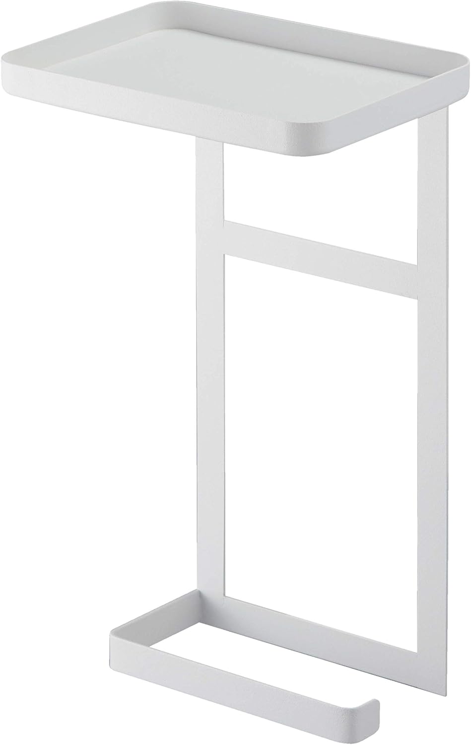 山崎実業 (Yamazaki) トイレットペーパーホルダー上 ラック 2段 ホワイト 約W17×D12.5×H30cm タワー tower トイレ 携帯置き 棚 収納 4394