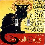 Rikki Knight La Chat Noir Design Double Toggle Light Switch Plate [並行輸入品]