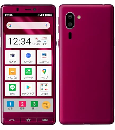 Amazon | 【整備済み品】SIMロック解除済 かんたんスマホ3 A205KC