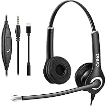 Amazon.co.jp: ヘッドセットPC用 3.5mm 両耳 ノイズキャンセリング