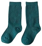 Plus Nao(プラスナオ) 靴下 ソックス クルーソックス こども キッズ ベビー ジュニア 幼児 小学生 男女兼用 男の子 女の子 ガール ボーイ 7-10歳 ダークグリーン