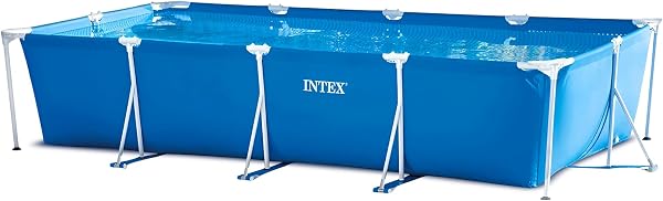 INTEX(インテックス) 長方形 ブルー レクタングラフレームプール 450×220×84cm 28273 - 1