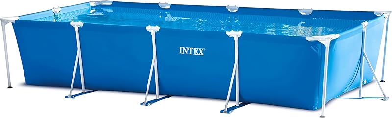 INTEX(インテックス) 長方形 ブルー レクタングラフレームプール 450×220×84cm 28273