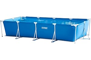 INTEX(インテックス) 長方形 ブルー レクタングラフレームプール 450×220×84cm 28273