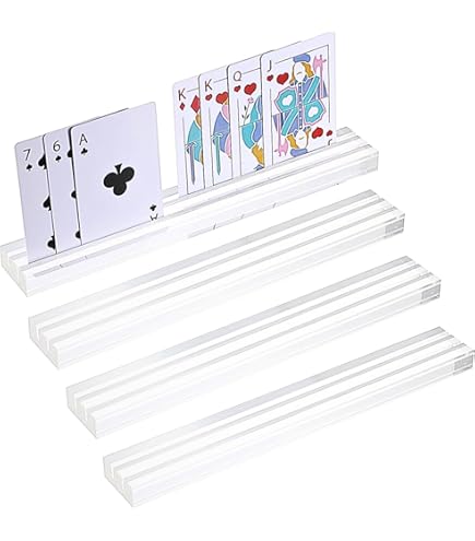 Amazon.co.jp: olnamo カードスタンド 軽量 25cm 4本セット アクリル