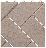 ワタナベ工業 システムタイル SR-320 30㎝×30㎝×D19㎜ アースブイラウン 30枚入