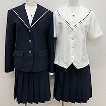 セーラー制服 ホワイト/ダークブラウン 楽天市場】[Kanoan] 3点セット セーラー服 長袖 ブラウン 茶色
