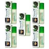 Herborist アロマテラピー リフレッシュオイル ロールオン グリーンティー 10ml × 5本セット