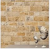 7Buy Modern Retro Faux Brick Textured Wallpaper Stone Pattern Waterproof Wallcoverings for Home Wall