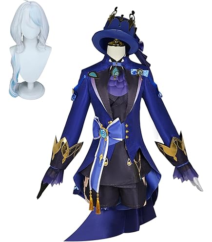 Amazon.co.jp: [mvivm] 【スイカ コス 】原神 水神 黒フリーナ 劇中人 