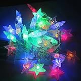 6m 40 LED スター 弦妖精ライト ク リスマス パーティー ウェディング ライト ラ ンプ 6m 40LED