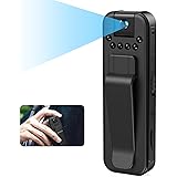 UYIKOO 隠しカメラ ボディカメラ小型 超小型カメラ 1080P画質 180°回転レンズ 単独録音 暗視機能 長時間録画 OTG性能対応 256GBカード対応 上書き録画 ビデオカメラ 屋外/玄関/屋内用セキュリティ小型防犯カメラ 会議 商談 証