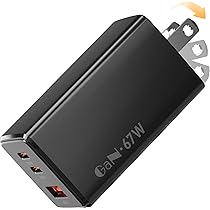 Amazon | 67W 急速充電器 USB充電器 type-C充電器 業界超ミニ・超軽量 