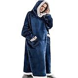 着る毛布 部屋着 ガウン 毛布 レディース メンズ 着るもうふ 冬服 室内服 フランネル ルームウェア 洗える フード ポケット付き フード付き ヒートウォーム 男女兼用