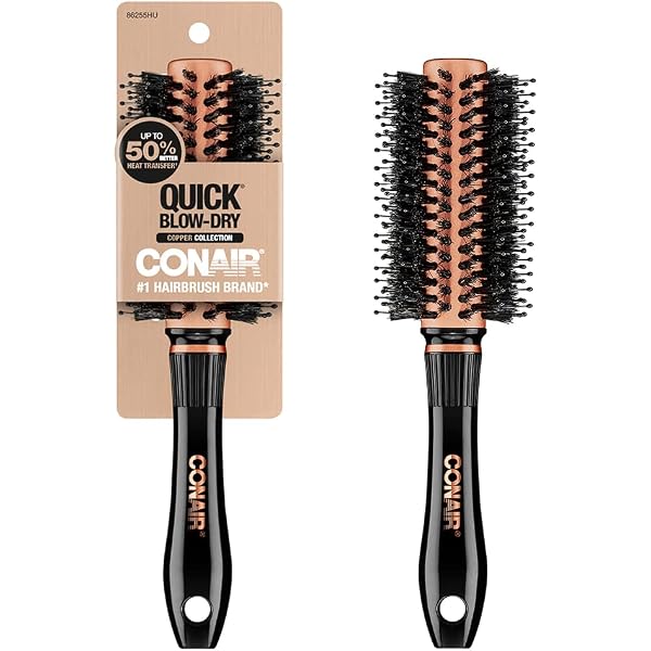 ForPro Expert Stylist Choice Rundbürste – Nylon & Vegane Borsten, 7,6 Cm, Hitzebeständig, Ergonomischer Griff