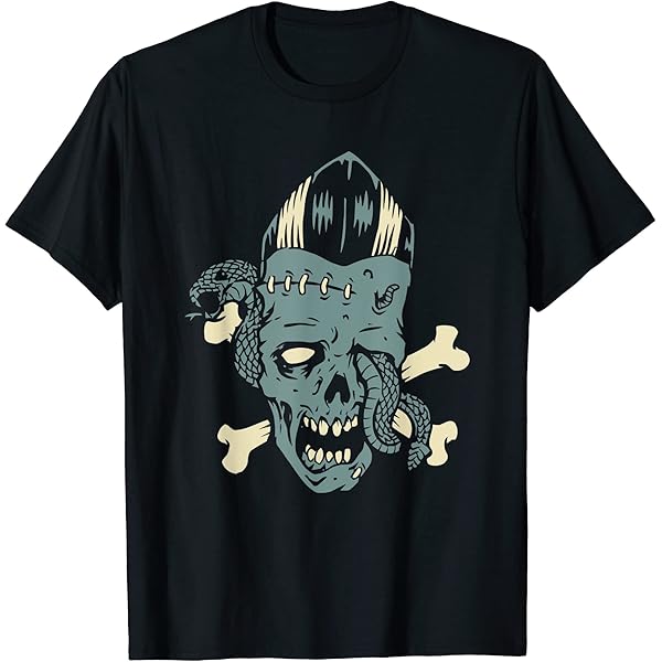 Amazon | サイコビリー ホラー パンクロック Tシャツ (HR) B