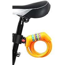 Amazon.co.jp: ZHEGE 自転車 鍵 ダイヤル 子供 自転車 ロック 長