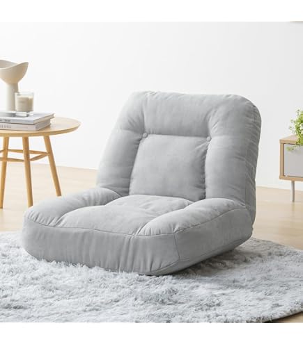 Amazon｜リクライニングフロアソファ ベージュ 幅88×奥行78×高さ63cm 1