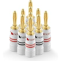 Amazon | Nakamichi バナナプラグ banana plugs 24K金メッキ