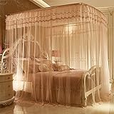 royal- U型レール釣りロッドTelescopic Mosquito Net three-door Singleダブル暗号化Thickeningステンレススチールブラケット翡翠色 Diameter