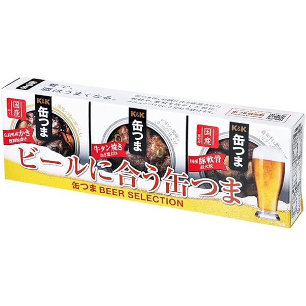 Amazon | K&K 缶つまプレミアム 広島県産焼かきレモン黒胡椒味 70g