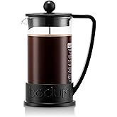 BODUM ボダム コーヒーメーカー コーヒープレス BRAZIL ブラジル フレンチプレス コーヒーメーカー 350ml ブラック ステンレスフィルター ガラスビーカー 浸漬式 コーヒー 【正規品】 10948-01
