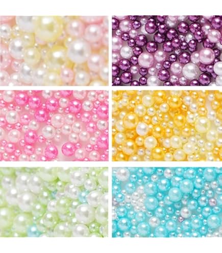 Amazon.co.jp: ノーブランド品 穴なしパール ミックス 穴なし
