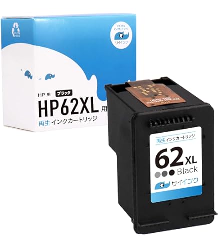 Amazon.co.jp: COLORETTO 62 XL 再生プリンターインクカートリッジ HP