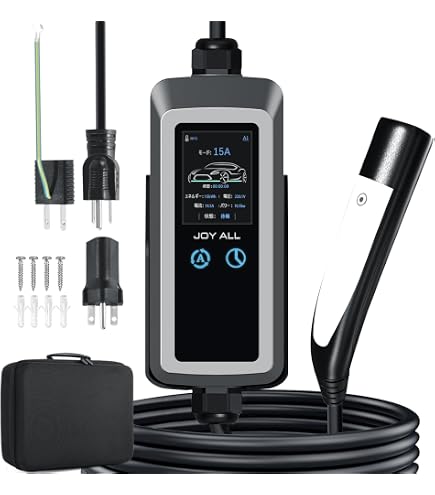 テスラ EV充電器 Amazon | Ecogenix レベル1 テスラ充電器 12A EV充電器 Tesla用 110V
