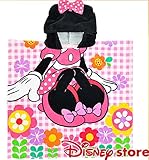 ディズニー公式　フード付きバスタオル　ミニー ハンガー付