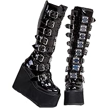 大人気❤️12cm厚底ロングゴシックヒール✨ロングブーツ アタガール attagirl 11cm 厚底 ハイヒール ロングブーツ