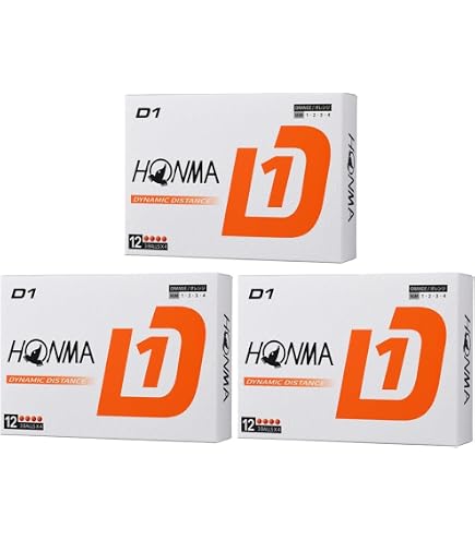 Amazon.co.jp: 本間ゴルフ HONMA ボール D1 ボール 3ダースセット 3