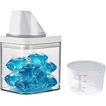 Smart clean 240ml 3本入容器付き 4ケース（合計12本） Amazon｜TeJoyce 洗濯洗剤 詰め替えボトル 粉末洗剤 容器 計量カップ