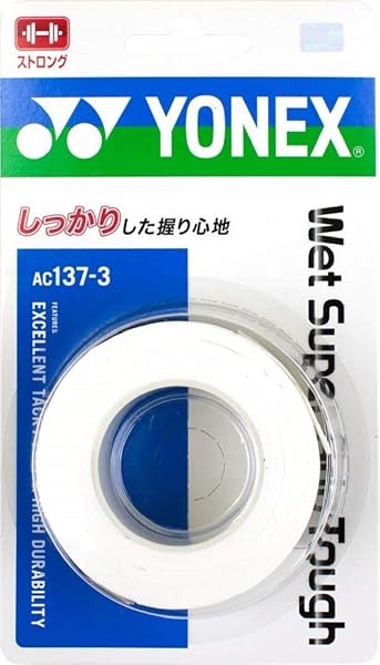 ヨネックス(YONEX) テニス バドミントン グリップテープ ウェットスーパーグリップタフ (3本入り) - 1