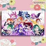 センコウドロー カードゲームプレイマット マクロスΔ プレイマット アニメグッズ 収納ケース付き マジック ザ ギャザリング カード枠なし (60cm * 35cm * 0.2cm)