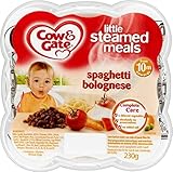 Cow & Gate Little Steamed Meals Spaghetti Bolognese 10mth+ (230g) 牛とゲート少し蒸し料理スパゲティボロネーゼ10Mthの+ （ 230