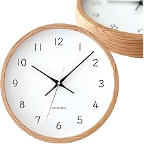 Amazon.co.jp: KATOMOKU muku clock 13 オーク km-104OARC 掛け時計
