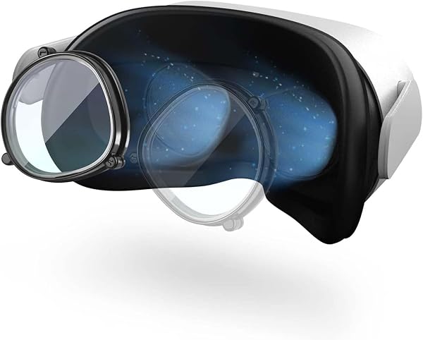 Realegend Prescription Lens (Left -6.5) Prescription Lens for Quest 3S/Quest 2 with Degree for Quest 2/3S Alloy Magnetic Suction Frame MetaQuest 3S/2 Lens - 1