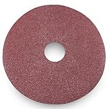 Black Hawk Aluminum Oxide Resin Fiber Discs 120 Grit 5-Inch Diameter x 7/8-Inch Arbor Hole Pack of 2