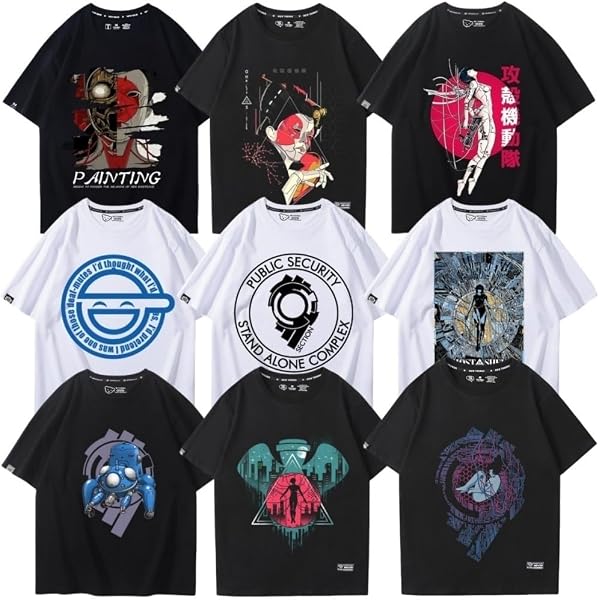Amazon.co.jp: 攻殻機動隊 Tシャツ XL 士郎正宗 GHOST IN THE SHELL