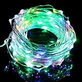 AcTopp Dimmable 150 LEDs String Lights USB 5V 49ft Waterproof Remote Control Copper Wire String Ligh