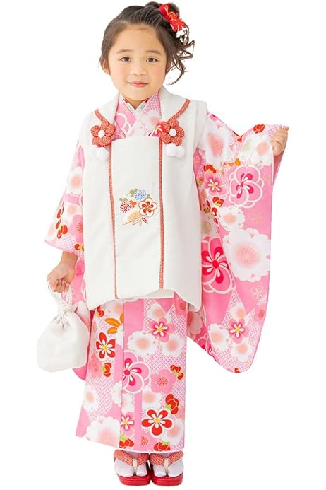 Amazon | 七五三 着物 3歳 フルセット 販売 [なごみや] 被布セット 