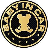 BABY IN CARマグネット（ゴールド）