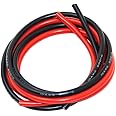 BNTECHGO 20 AWG Silikonkabel – Hochflexibel, 20 Fuß (6 M), 200°C Hitzebeständig, Rot & Schwarz