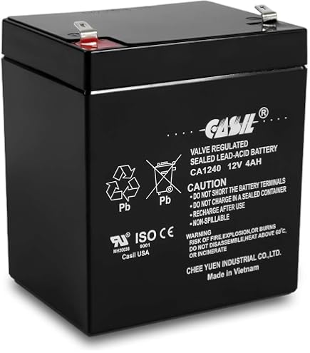 Upg Sealed Lead Acid Battery, 12 V, 7Ah, UB1270, F1 Faston Tab Terminal, AGM Type 40800