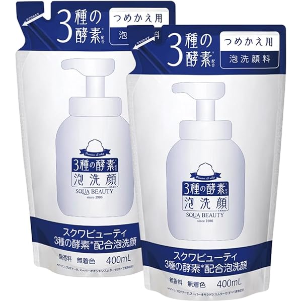 Amazon | スクワビューティ 3種の酵素配合泡洗顔 TA 毛穴 くすみ