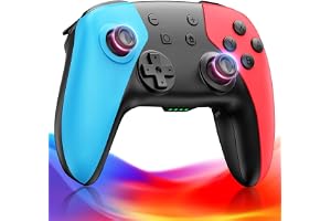 Switch 2 コントローラー【2026年先端モデル】スイッチコントローラー ダブルホール機能 無線 Bluetooth接続 Switch1/2対応 | 背面ボタン搭載 TURBO連射機能 マクロ機能 ジャイロセンサー搭載 プロコン 4段階HD振動 1000mAh大容量 高耐久ボタン Switch全世代に対応 Android/IOS/PC対応 日本語取扱説明書付き