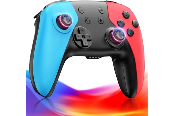 Switch 2 コントローラー【2026年先端モデル】スイッチコントローラー ダブルホール機能 無線 Bluetooth接続 Switch1/2対応 | ゲームソフト コントローラー 背面ボタン搭載 TURBO連射機能 マクロ機能 ジャイロセンサー搭載 プロコン 4段階HD振動 1000mAh大容量 高耐久ボタン Switch全世代に対応 Android/IOS/PC対応 日本語取扱説明書付き