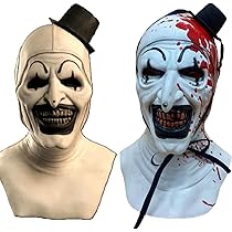 ホラーマスク　テリファー　仮面　お面　ハロウィン　コスプレ　ピエロ　怖い　大人 Amazon.co.jp: [Hushan] ピエロ コスプレ ヘッドギア 子供用