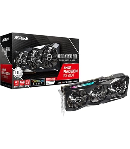 Amazon | ASRock グラフィックボード RX 6800 XT PG D 16G OC